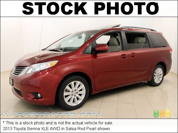 Stock photo for this 2013 Toyota Sienna AWD 3.5 Liter DOHC 24-Valve Dual VVT-i V6 6 Speed ECT-i Automatic