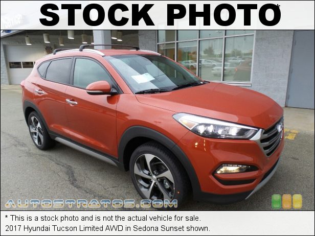 Stock photo for this 2017 Hyundai Tucson Limited AWD 1.6 liter Turbocharged DOHC 16-Valve D-CVVT 4 Cylinder 7 Speed Dual Clutch Automatic