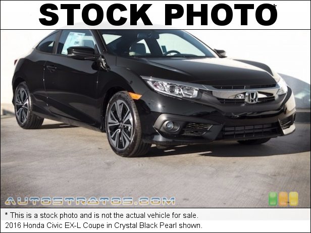 Stock photo for this 2016 Honda Civic EX-L Coupe 1.5 Liter DI Turbocharged DOHC 16-Valve 4 Cylinder CVT Automatic
