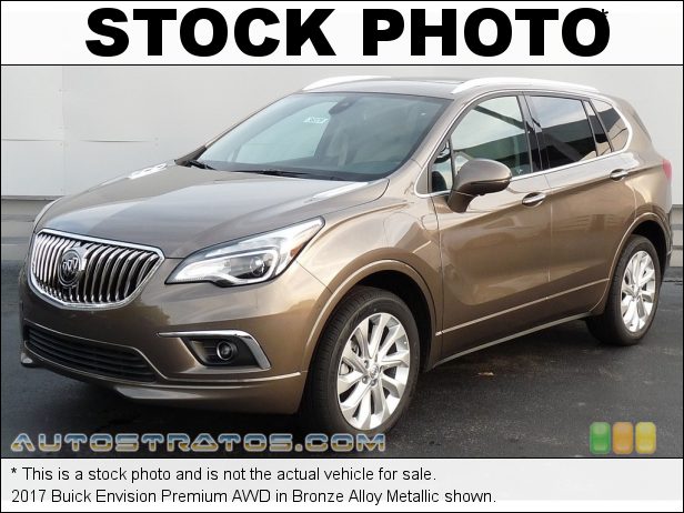 Stock photo for this 2017 Buick Envision Premium AWD 2.0 Liter Turbocharged DOHC 16-Valve VVT 4 Cylinder 6 Speed Automatic