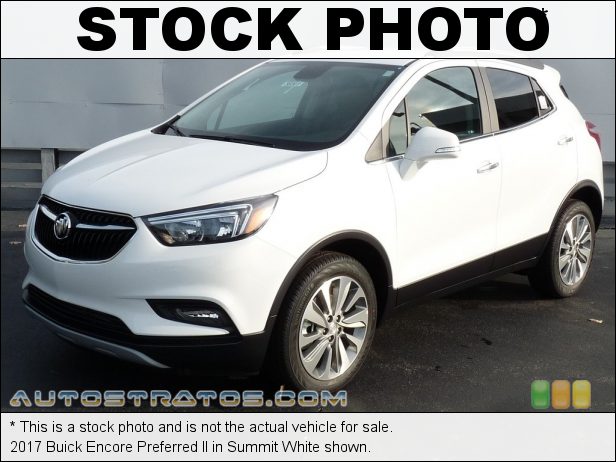 Stock photo for this 2017 Buick Encore Preferred II 1.4 Liter Turbocharged DOHC 16-Valve VVT 4 Cylinder 6 Speed Automatic