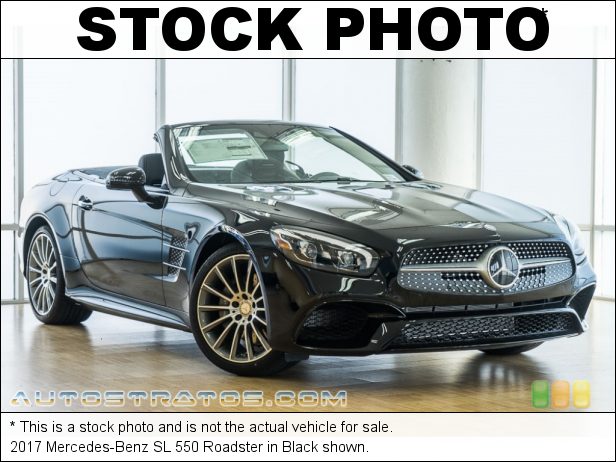 Stock photo for this 2017 Mercedes-Benz SL 550 Roadster 4.7 Liter DI biturbo DOHC 32-Valve VVT V8 9 Speed Automatic