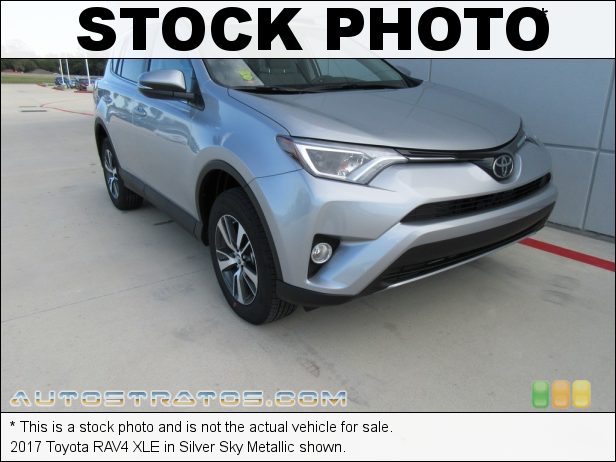 Stock photo for this 2017 Toyota RAV4 XLE 2.5 Liter DOHC 16-Valve Dual VVT-i 4 Cylinder 6 Speed ECT-i Automatic