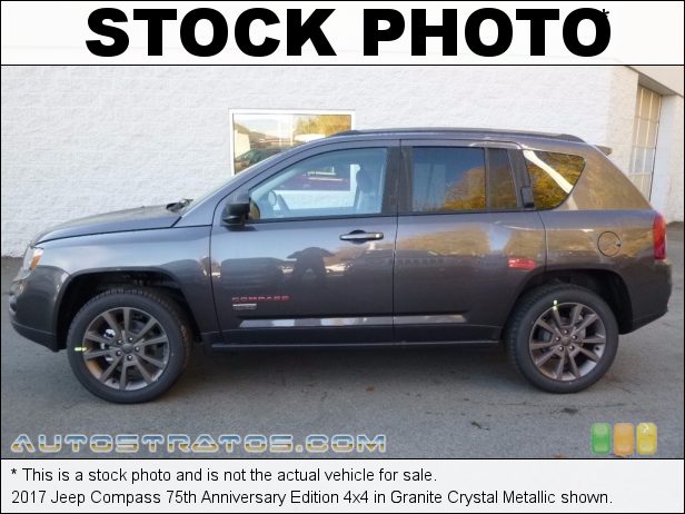 Stock photo for this 2017 Jeep Compass 4x4 2.4 Liter DOHC 16-Valve VVT 4 Cylinder 6 Speed Automatic