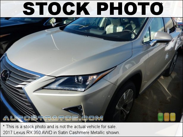 Stock photo for this 2017 Lexus RX 350 AWD 3.5 Liter DOHC 24-Valve VVT-i V6 8 Speed ECT Automatic