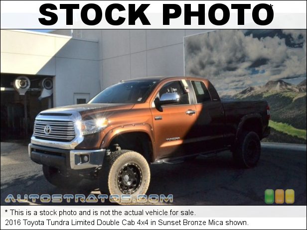 Stock photo for this 2016 Toyota Tundra Limited 4x4 5.7 Liter i-Force DOHC 32-Valve VVT-i V8 6 Speed ECT-i Automatic