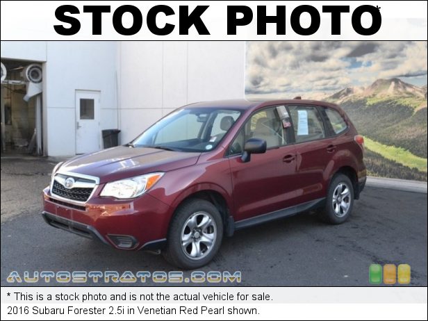 Stock photo for this 2016 Subaru Forester 2.5i 2.5 Liter DOHC 16-Valve VVT Flat 4 Cylinder Lineartronic CVT Automatic