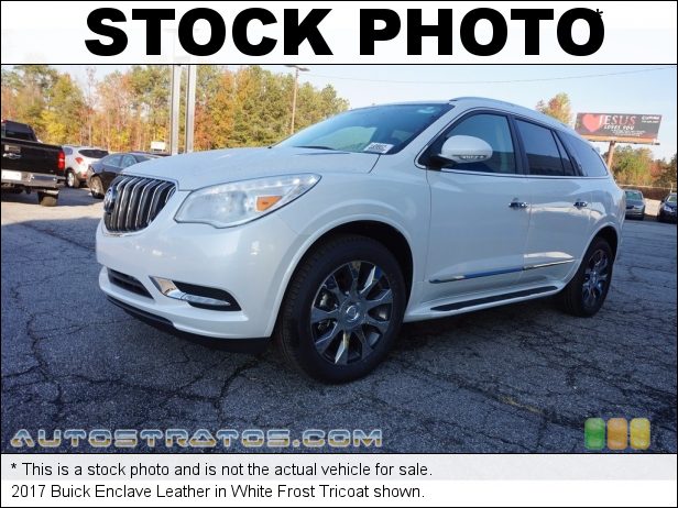 Stock photo for this 2017 Buick Enclave Leather 3.6 Liter DOHC 24-Valve VVT V6 6 Speed Automatic