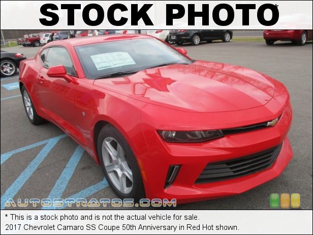 Stock photo for this 2017 Chevrolet Camaro Coupe 2.0 Liter Turbocharged DOHC 16-Valve VVT 4 Cylinder 6 Speed Manual