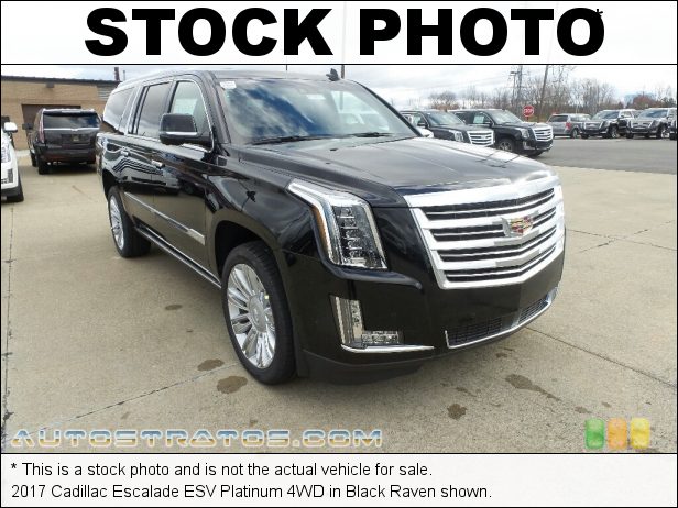 Stock photo for this 2016 Cadillac Escalade ESV Platinum 4WD 6.2 Liter DI OHV 16-Valve VVT V8 6 Speed Automatic