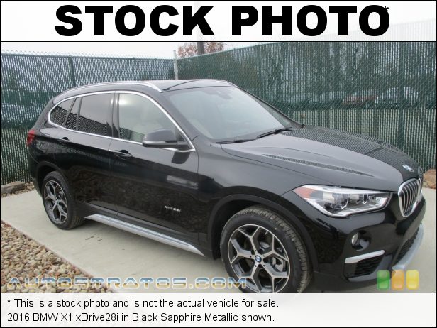 Stock photo for this 2016 BMW X1 xDrive28i 2.0 Liter TwinPower Turbocharged DI DOHC 16-Valve VVT 4 Cylinder 8 Speed STEPTRONIC Automatic