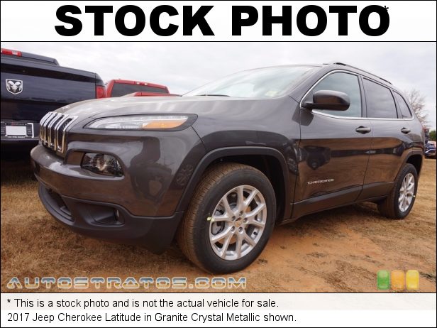 Stock photo for this 2017 Jeep Cherokee Latitude 2.4 Liter DOHC 16-Valve VVT 4 Cylinder 9 Speed Automatic