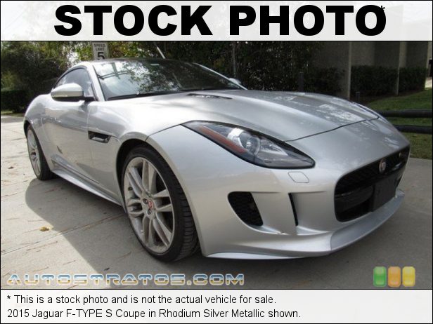 Stock photo for this 2015 Jaguar F-TYPE S Coupe 3.0 Liter Supercharged DOHC 24-Valve VVT V6 8 Speed 'Quickshift' ZF Automatic
