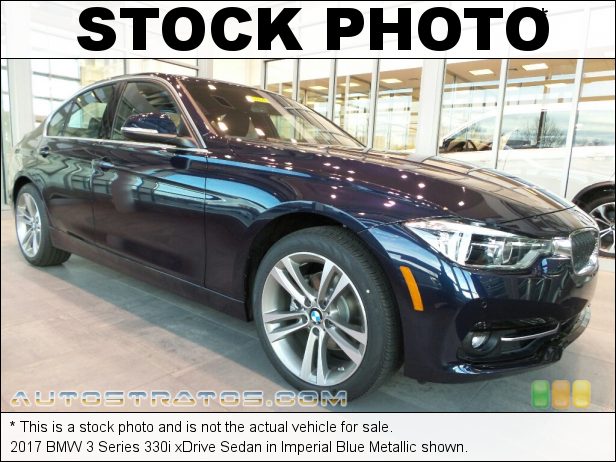 Stock photo for this 2017 BMW 3 Series 330i xDrive Sedan 2.0 Liter DI TwinPower Turbocharged DOHC 16-Valve VVT 4 Cylinder 8 Speed Automatic