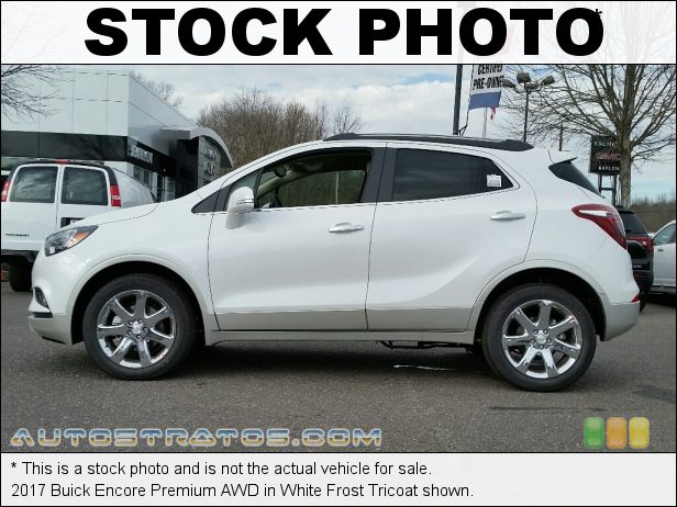 Stock photo for this 2018 Buick Encore Premium AWD 1.4 Liter Turbocharged DOHC 16-Valve VVT 4 Cylinder 6 Speed Automatic