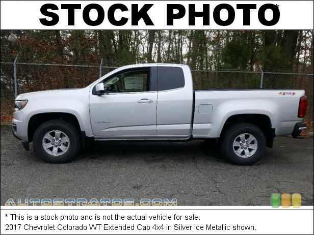 Stock photo for this 2017 Chevrolet Colorado WT Extended Cab 4x4 3.6 Liter DFI DOHC 24-Valve VVT V6 8 Speed Automatic