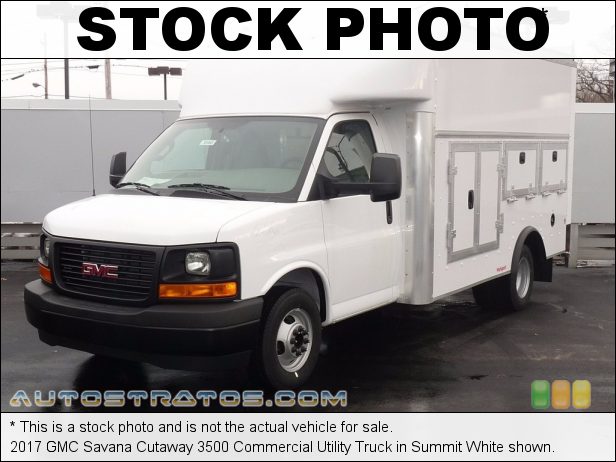 Stock photo for this 2014 GMC Savana Cutaway 3500 Commercial Moving Truck 6.0 Liter Flex-Fuel OHV 16-Valve Vortec V8 6 Speed Automatic
