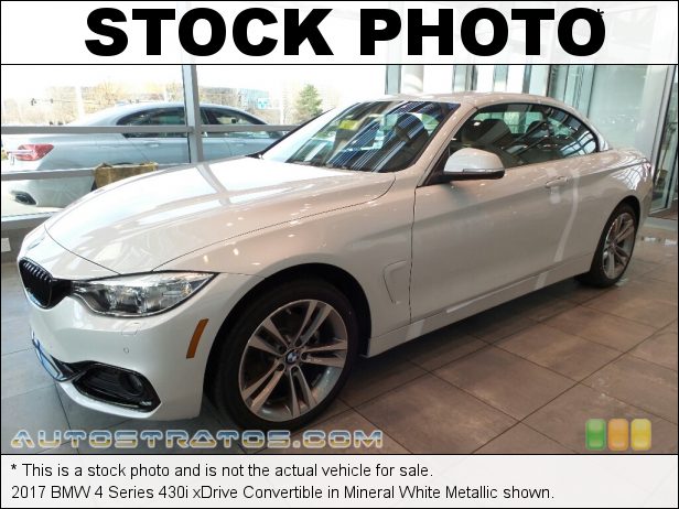 Stock photo for this 2017 BMW 4 Series 430i xDrive Convertible 2.0 Liter DI TwinPower Turbocharged DOHC 16-Valve VVT 4 Cylinder 8 Speed Sport Automatic