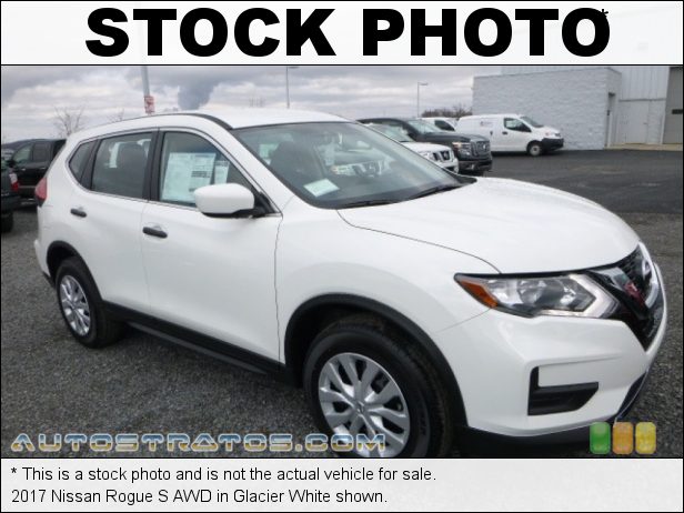 Stock photo for this 2017 Nissan Rogue S AWD 2.5 Liter DOHC 16-Valve VVT 4 Cylinder Xtronic CVT Automatic