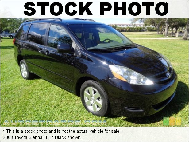 Stock photo for this 2008 Toyota Sienna LE 3.5 Liter DOHC 24-Valve VVT-i V6 5 Speed ECT-i Automatic