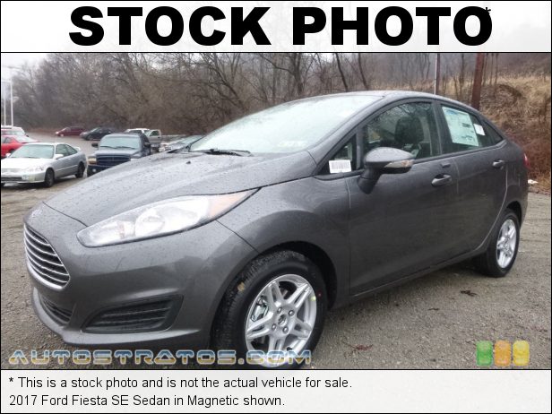 Stock photo for this 2017 Ford Fiesta SE Sedan 1.6 Liter DOHC 16-Valve Ti-VCT 4 Cylinder 6 Speed Automatic