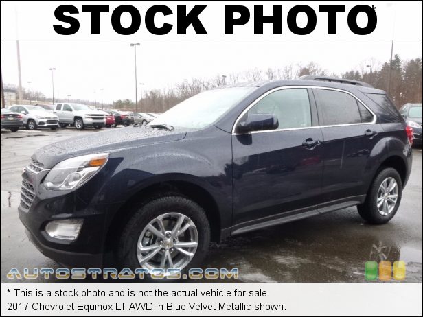 Stock photo for this 2017 Chevrolet Equinox LT AWD 2.4 Liter DOHC 16-Valve VVT 4 Cylinder 6 Speed Automatic