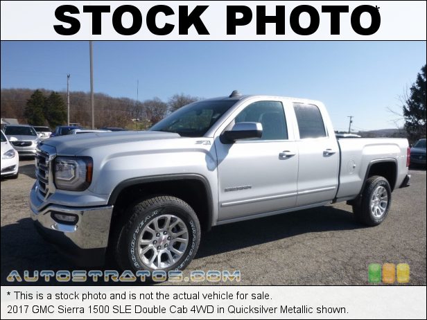 Stock photo for this 2017 GMC Sierra 1500 Double Cab 4WD 5.3 Liter DI OHV 16-Valve VVT EcoTec3 V8 6 Speed Automatic