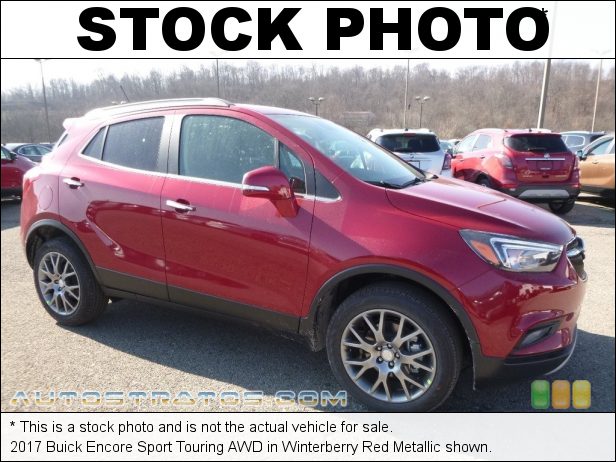 Stock photo for this 2017 Buick Encore Sport Touring AWD 1.4 Liter Turbocharged DOHC 16-Valve VVT 4 Cylinder 6 Speed Automatic