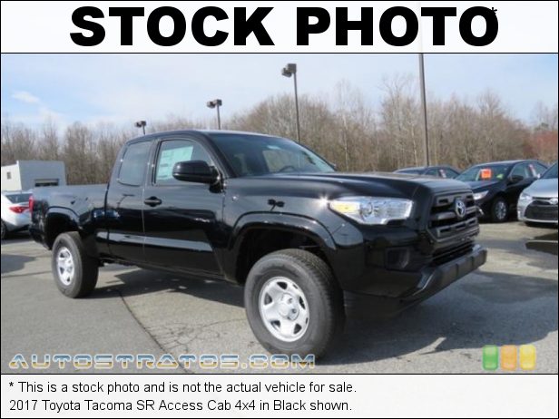 Stock photo for this 2017 Toyota Tacoma SR Access Cab 4x4 2.7 Liter DOHC 16-Valve VVT-i 4 Cylinder 5 Speed Manual