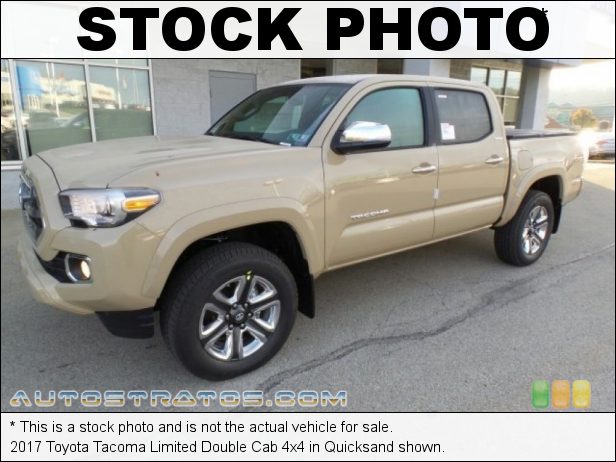 Stock photo for this 2017 Toyota Tacoma Limited Double Cab 4x4 3.5 Liter DOHC 24-Valve VVT-iW V6 6 Speed ECT-i Automatic