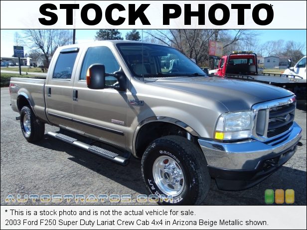 Stock photo for this 2003 Ford F250 Super Duty Crew Cab 4x4 6.0 Liter OHV 32 Valve Power Stroke Turbo Diesel V8 6 Speed Manual