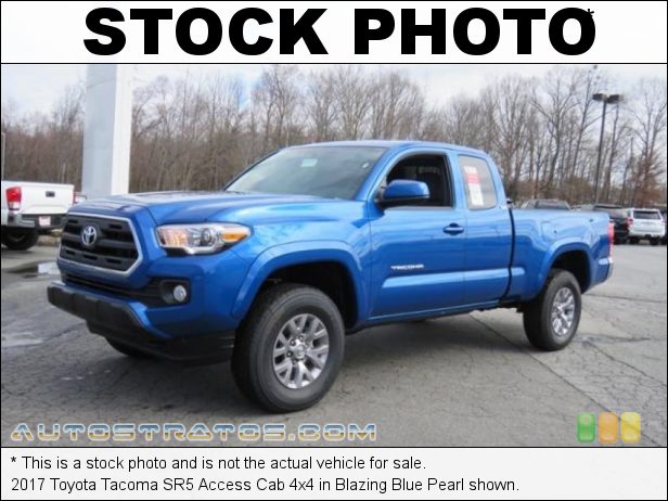 Stock photo for this 2017 Toyota Tacoma SR5 Access Cab 4x4 2.7 Liter DOHC 16-Valve VVT-i 4 Cylinder 6 Speed ECT-i Automatic
