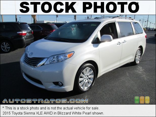 Stock photo for this 2015 Toyota Sienna AWD 3.5 Liter DOHC 24-Valve Dual VVT-i V6 6 Speed ECT-i Automatic