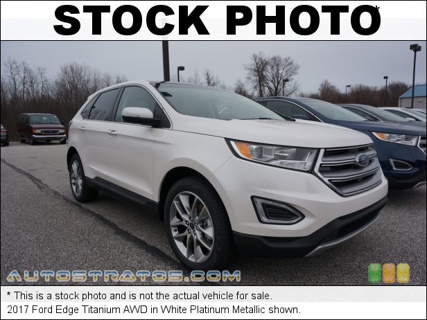 Stock photo for this 2017 Ford Edge Titanium AWD 3.5 Liter DOHC 24-Valve TiVCT V6 6 Speed SelectShift Automatic