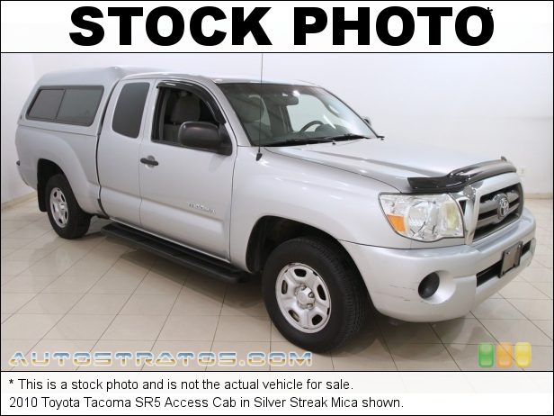 Stock photo for this 2010 Toyota Tacoma SR5 Access Cab 2.7 Liter DOHC 16-Valve VVT-i 4 Cylinder 4 Speed ECT-i Automatic