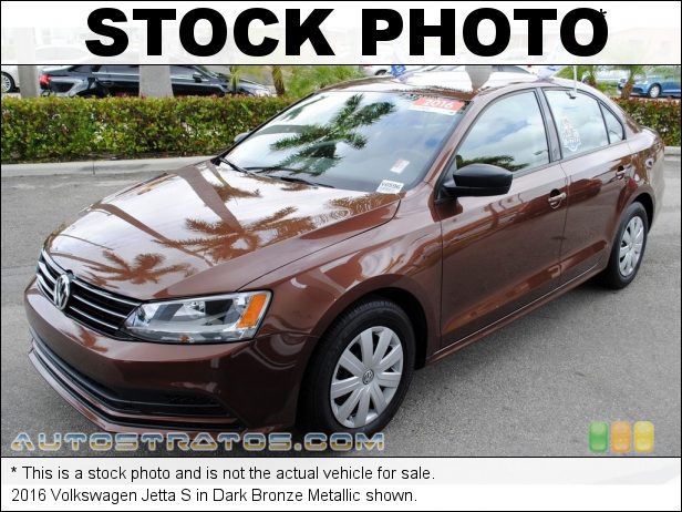 Stock photo for this 2016 Volkswagen Jetta S 1.4 Liter Turbocharged TSI DOHC 16-Valve 4 Cylinder 6 Speed Automatic