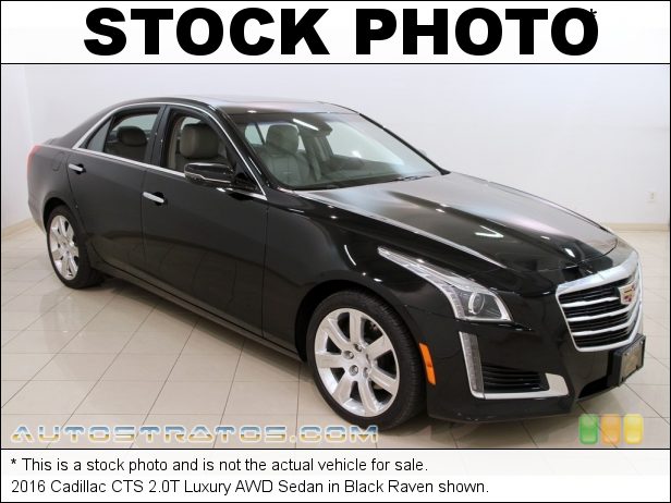 Stock photo for this 2016 Cadillac CTS 2.0T Luxury AWD Sedan 2.0 Liter DI Turbocharged DOHC 16-Valve VVT 4 Cylinder 8 Speed Automatic