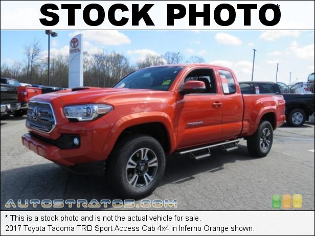 Stock photo for this 2017 Toyota Tacoma Cab 4x4 3.5 Liter DOHC 24-Valve VVT-iW V6 6 Speed ECT-i Automatic