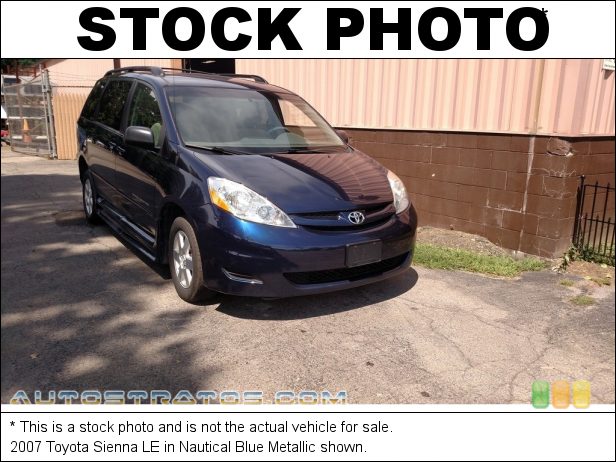 Stock photo for this 2007 Toyota Sienna LE 3.5 Liter DOHC 24-Valve VVT V6 5 Speed Automatic