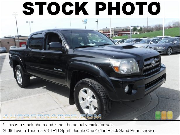 Stock photo for this 2009 Toyota Tacoma V6 Double Cab 4x4 4.0 Liter DOHC 24-Valve VVT-i V6 5 Speed ECT-i Automatic Stock photo for this 2009 Toyota Tacoma V6 Double Cab 4x4 4.0 Liter DOHC 24-Valve VVT-i V6 5 Speed ECT-i Automatic