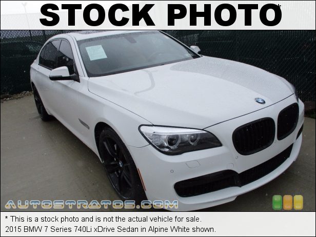 Stock photo for this 2015 BMW 7 Series 740Li xDrive Sedan 3.0 Liter TwinPower Turbocharged DI DOHC 24-Valve VVT Inline 6 C 8 Speed Automatic