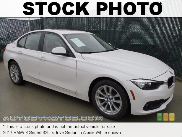 Stock photo for this 2017 BMW 3 Series 320i xDrive Sedan 2.0 Liter DI TwinPower Turbocharged DOHC 16-Valve VVT 4 Cylinder 8 Speed Automatic