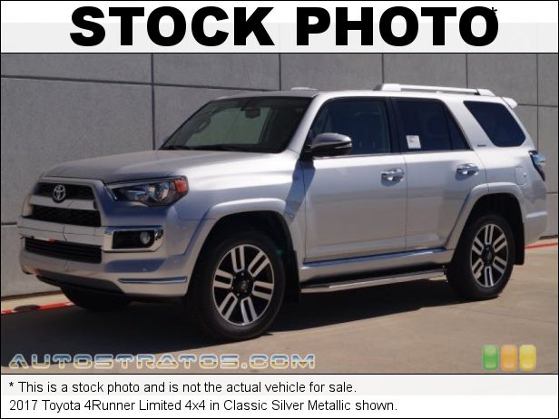 Stock photo for this 2017 Toyota 4Runner Limited 4x4 4.0 Liter DOHC 24-Valve Dual VVT-i V6 5 Speed ECT-i Automatic