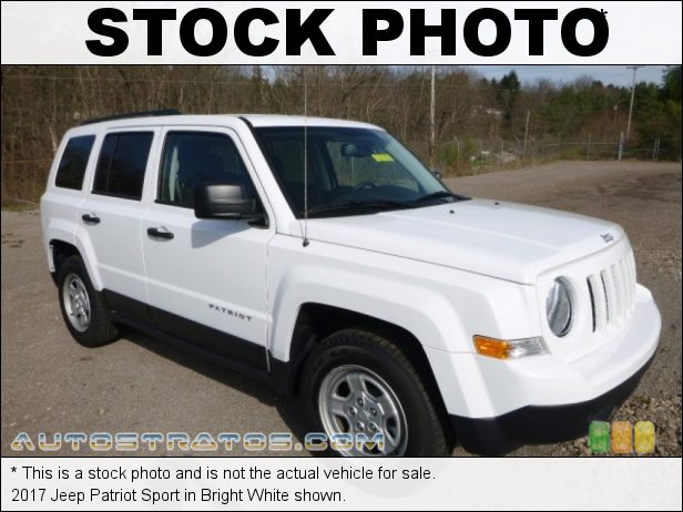 Stock photo for this 2017 Jeep Patriot Sport 2.0 Liter DOHC 16-Valve VVT 4 Cylinder CVT II Automatic