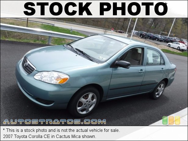 Stock photo for this 2007 Toyota Corolla  1.8L DOHC 16V VVT-i 4 Cylinder 5 Speed Manual