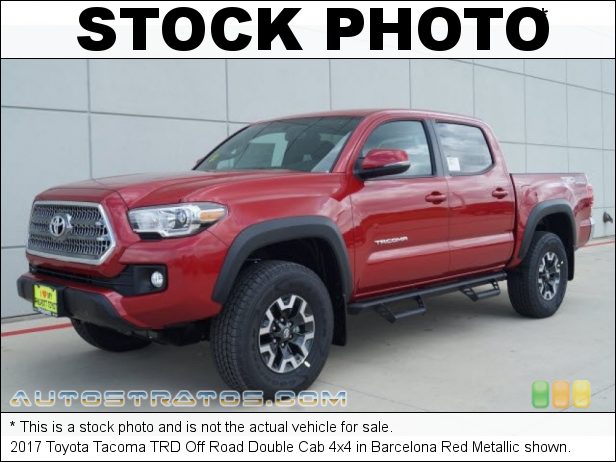 Stock photo for this 2017 Toyota Tacoma Double Cab 4x4 3.5 Liter DOHC 24-Valve VVT-iW V6 6 Speed ECT-i Automatic