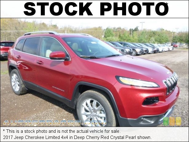 Stock photo for this 2017 Jeep Cherokee Limited 4x4 2.4 Liter DOHC 16-Valve VVT 4 Cylinder 9 Speed Automatic