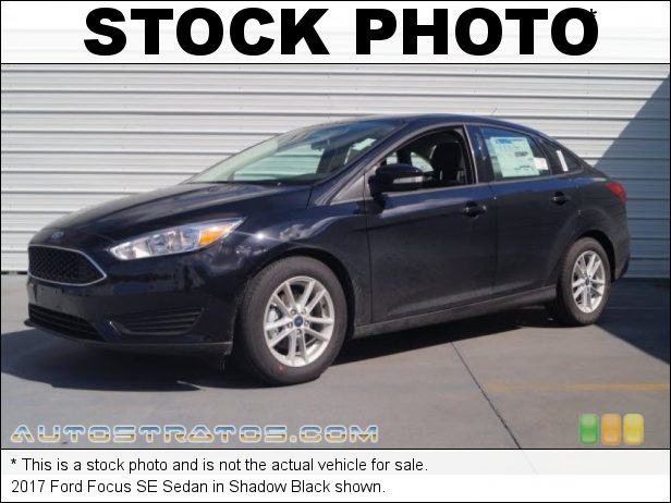Stock photo for this 2017 Ford Focus SE Sedan 2.0 Liter Flex-Fuel DOHC 16-Valve Ti VCT 4 Cylinder 6 Speed SelectShift Automatic