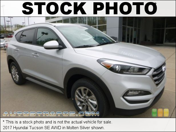 Stock photo for this 2017 Hyundai Tucson SE AWD 2.0 liter DOHC 16-Valve D-CVVT 4 Cylinder 6 Speed Automatic