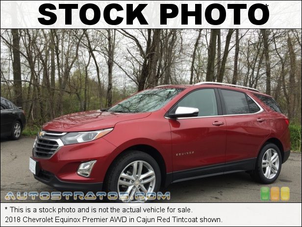 Stock photo for this 2018 Chevrolet Equinox Premier AWD 1.5 Liter Turbocharged DOHC 16-Valve VVT 4 Cylinder 6 Speed Automatic